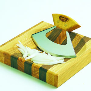 A 7 1/4'' bowl w/ 6'' Ulu of choice - Display Stand, History & Instructions.