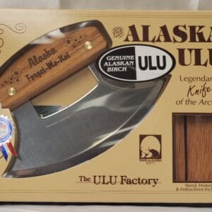 Ulu knife in box with packaging