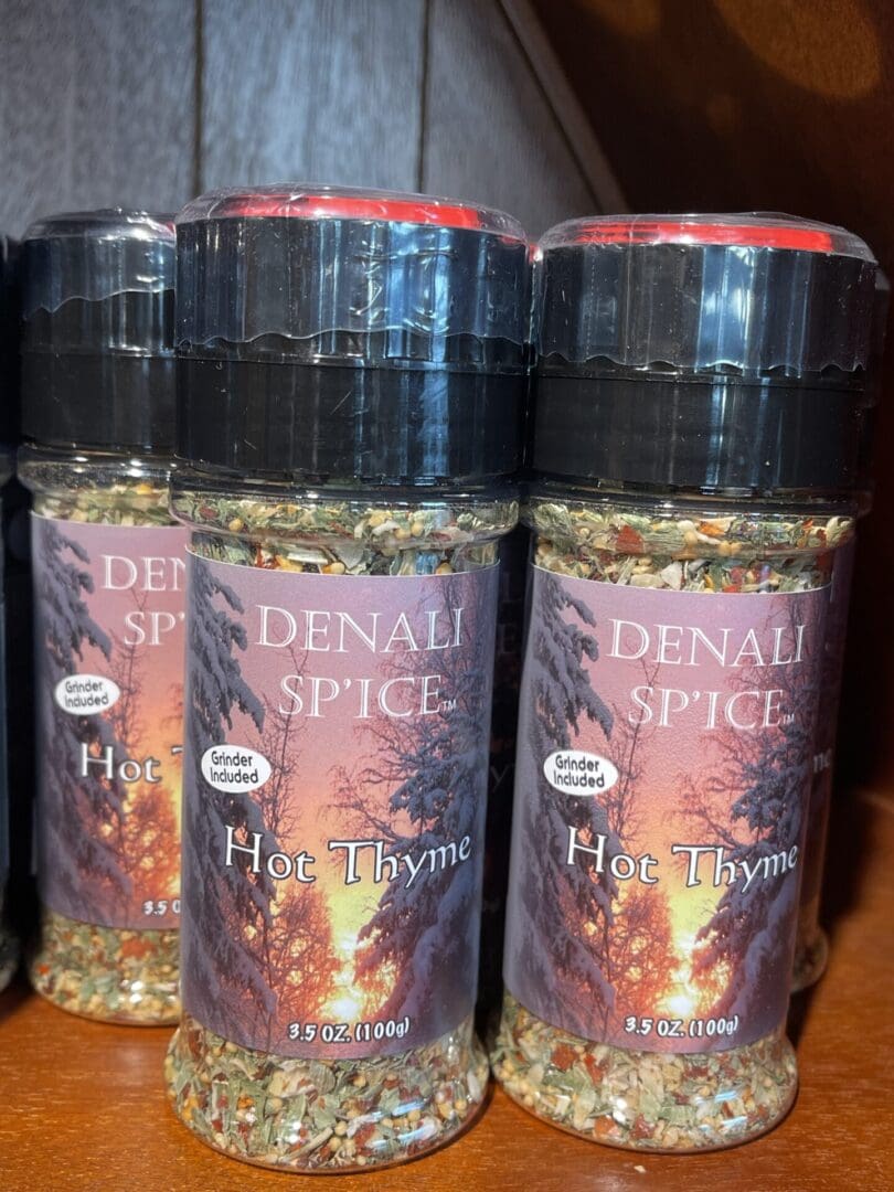 Denali spice hot thyme seasoning.