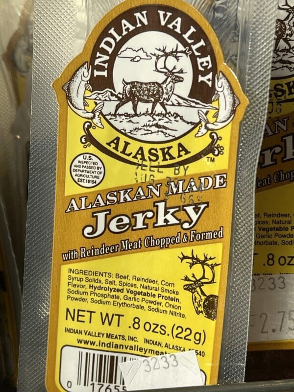 Indian valley alaska made jerky.